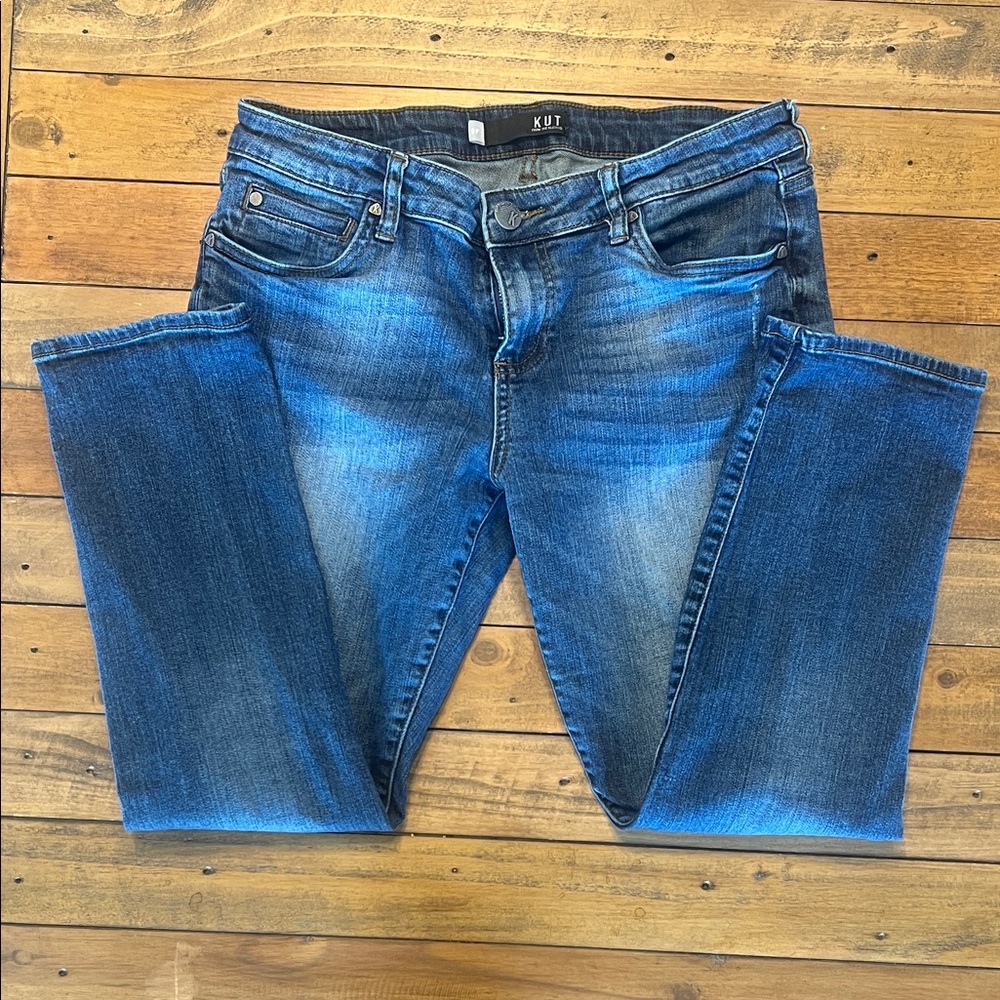 Kut from the Kloth Women's Blue Straight Leg Jeans